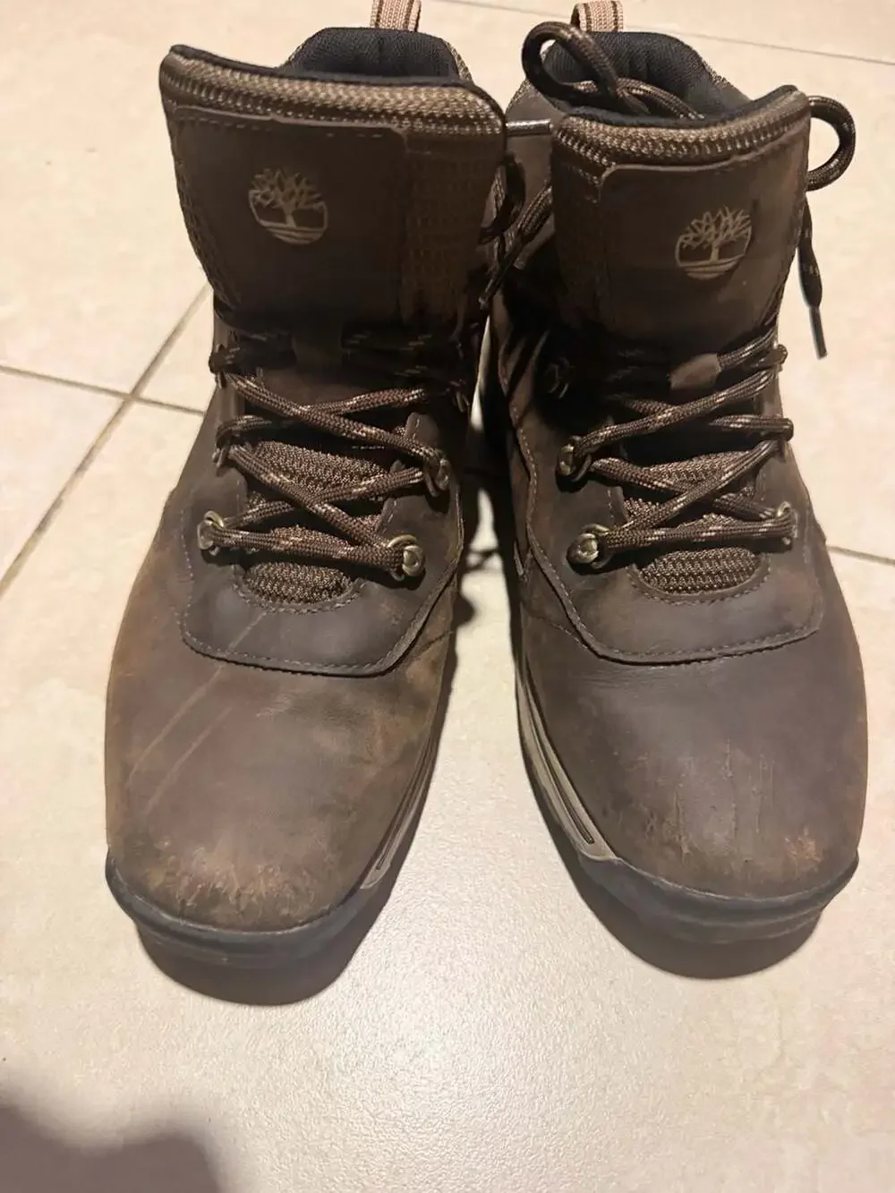 Timberland White Ledge Mid Waterproof Hiking Boots Boys Size 6